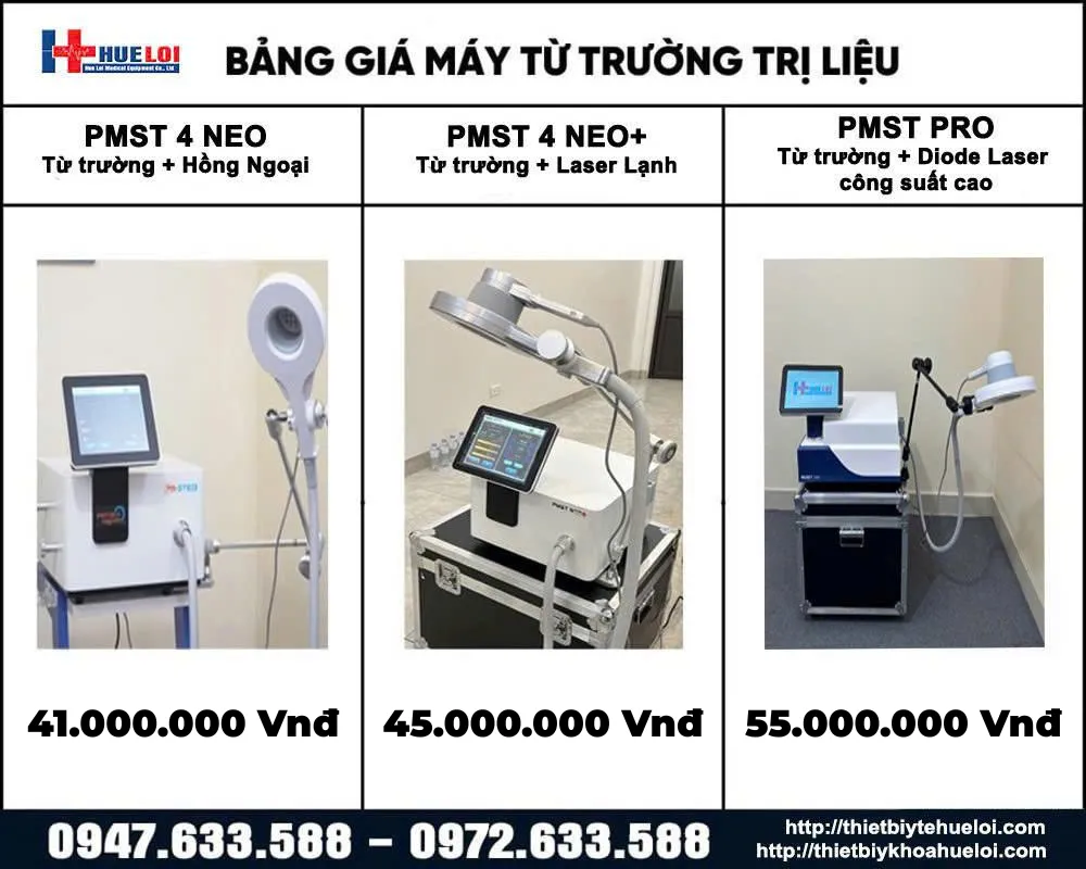 Bảng giá máy từ trường siêu dẫn