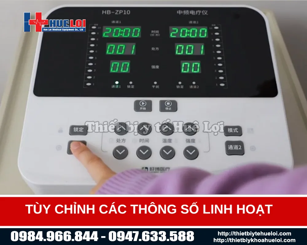 Máy điện xung trung tần đa kênh giá rẻ phổ biến hiện nay