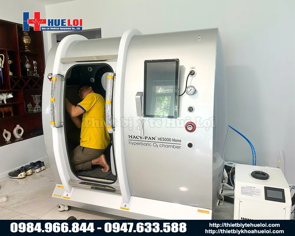 buồng oxy trị liệu cao áp không gian rộng hạng sang