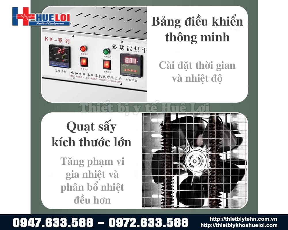 chi tiết tủ sấy thuốc đông y 