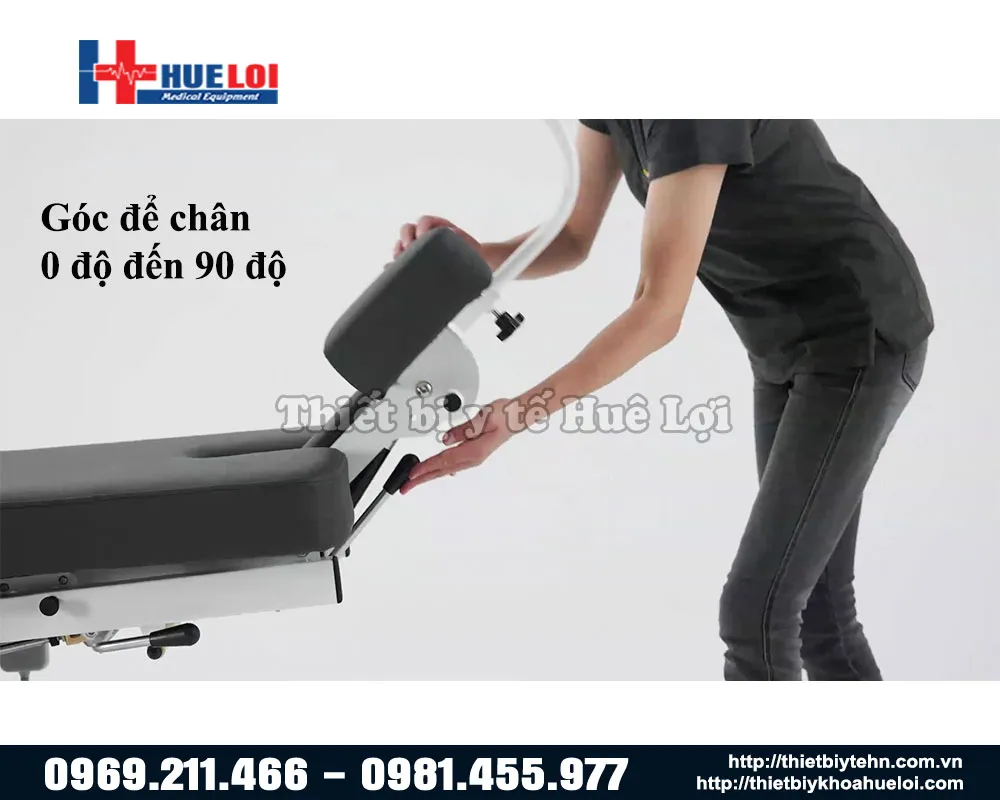 Điều chỉnh góc nâng hạ chân giường el07