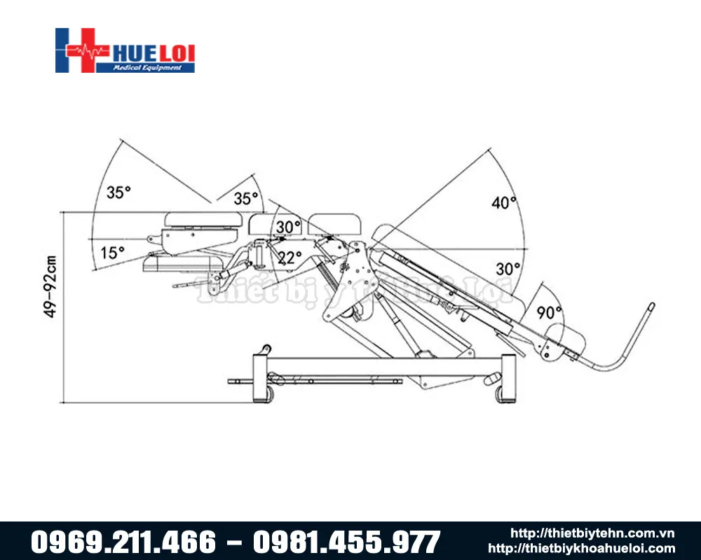 Góc điều chỉnh bàn nắn chỉnh xương el07