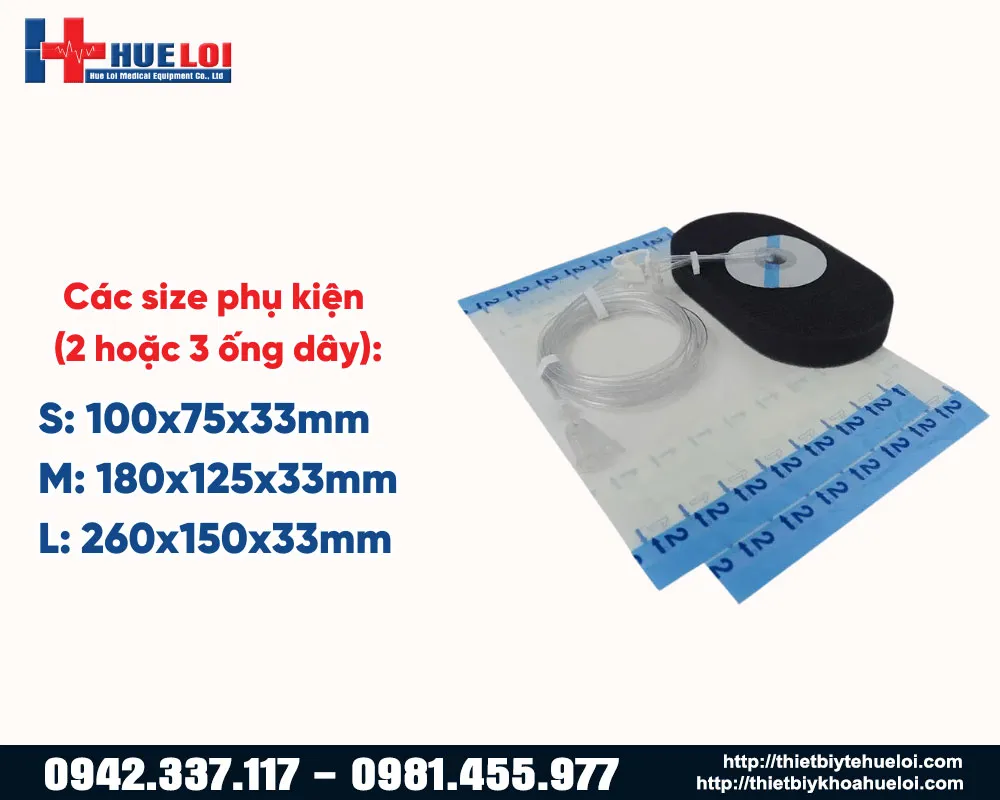 Kích thước phụ kiện máy NP 800