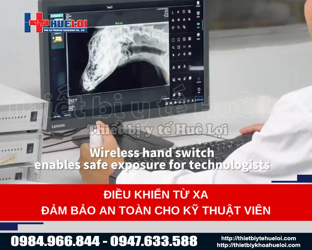 Điều khiển từ xa của máy X quang thú y cố định Máy X-quang thú y cố định VX200/VX400