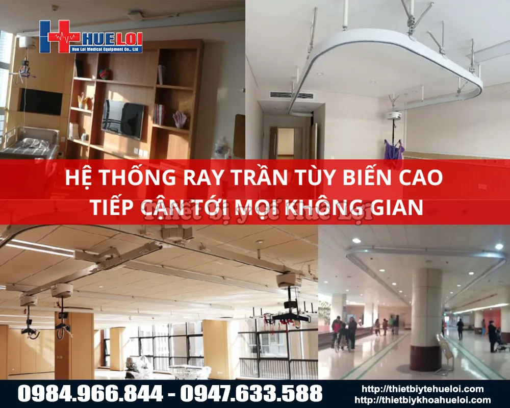 Hệ thống đường ray treo trần của máy tập đi 