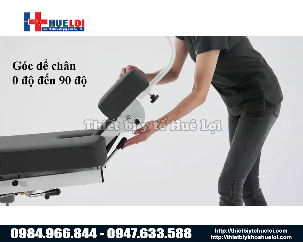 Điều chỉnh góc nâng hạ chân giường el07