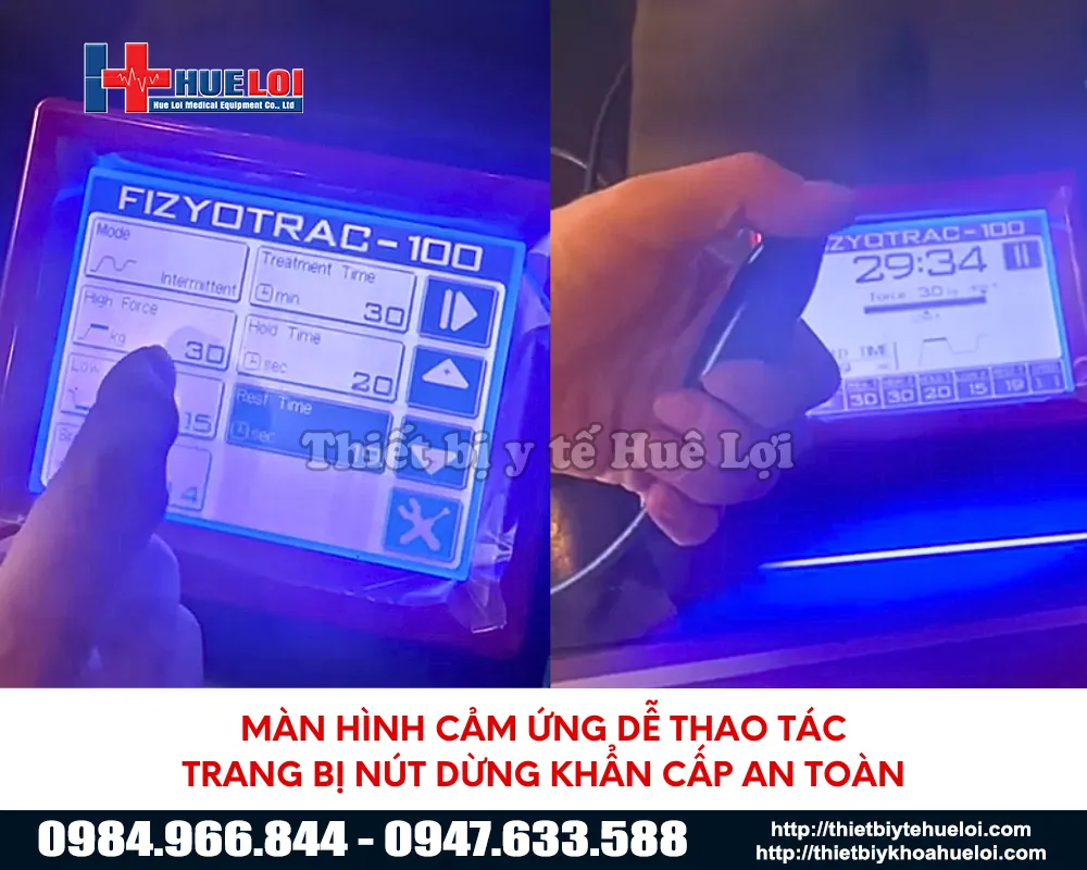 Bộ điều khiển của đầu kéo giãn FIZYOTRAC-100