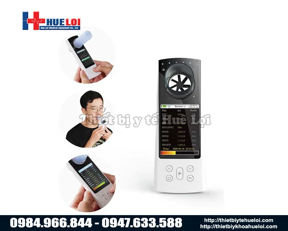 Máy đo chức năng hô hấp xách tay Contec SP80B