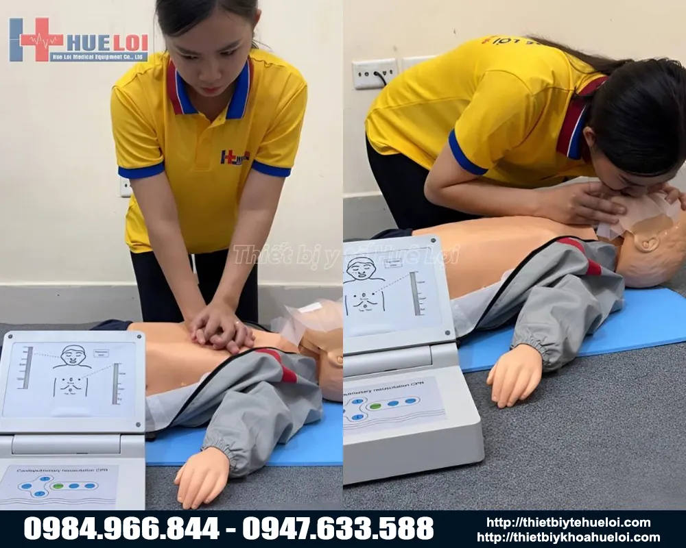 Mô hình cấp cứu hà hơi thổi ngạt ở trẻ em