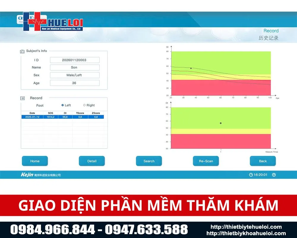 Phần mềm thăm kh&aacute;m đo lo&atilde;ng xương miễn ph&iacute;
