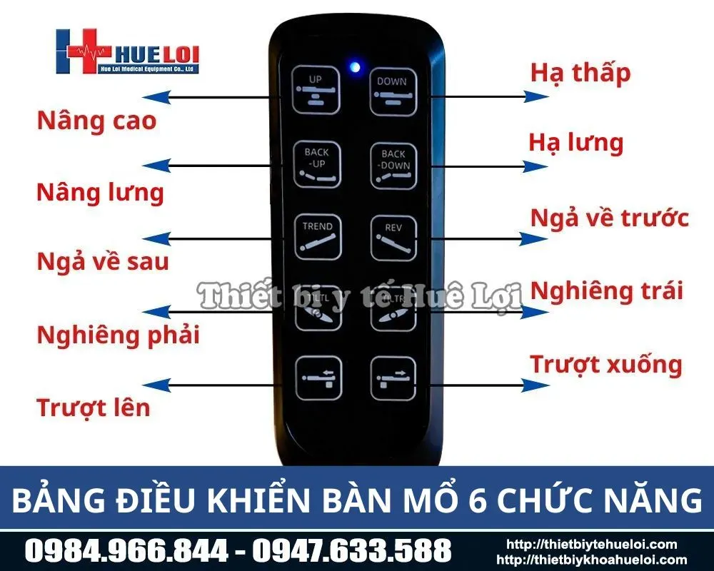 Bảng điều khiển b&agrave;n phẫu thuật đa chức năng