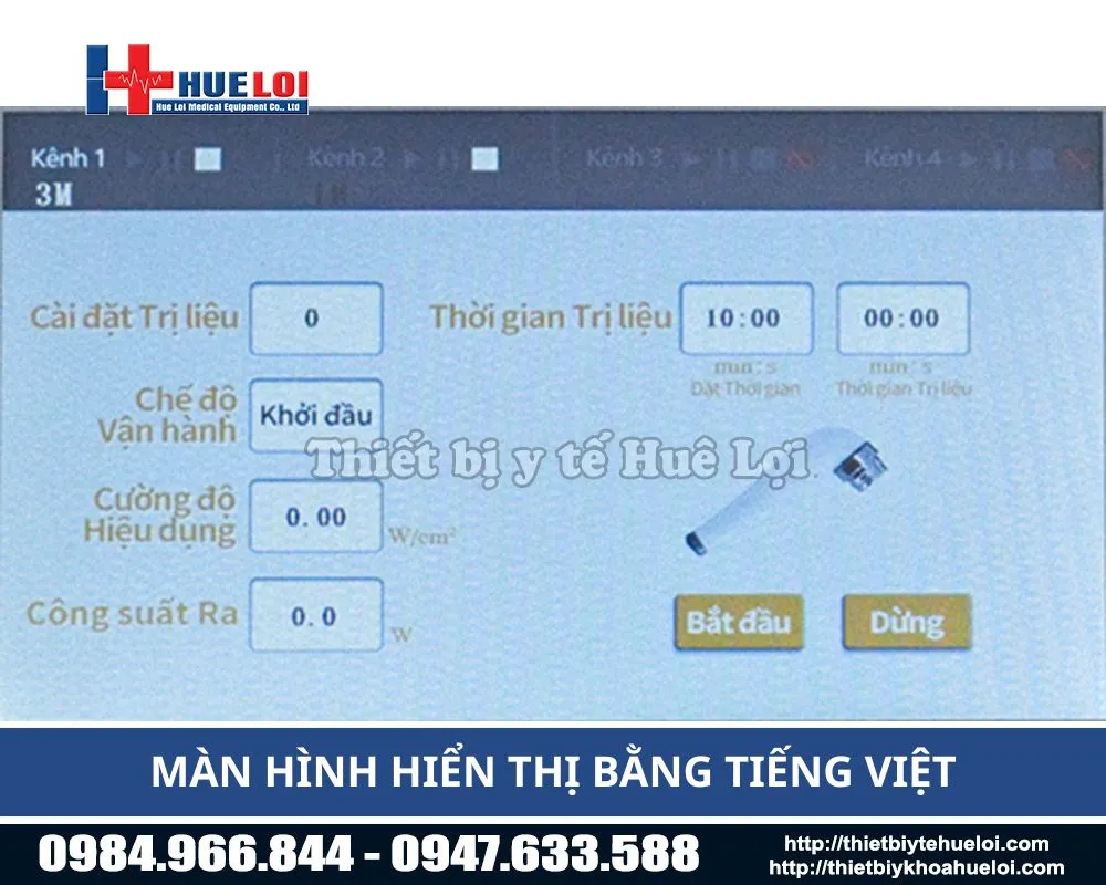 M&aacute;y si&ecirc;u &acirc;m trị liệu đa tần HB810 hai đầu d&ograve; 