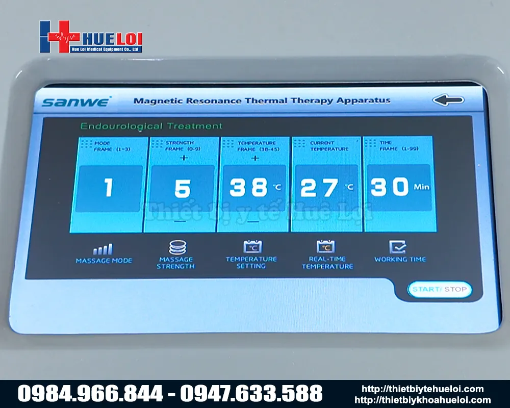 M&agrave;n h&igrave;nh cảm ứng m&aacute;y điều trị tuyến tiền liệt cao cấp