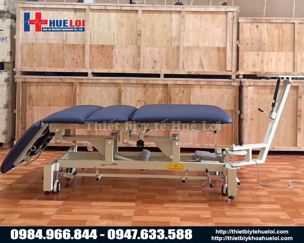 Phần đầu giường kéo giãn lưng cổ điều chỉnh lên xuống nhiều góc độ