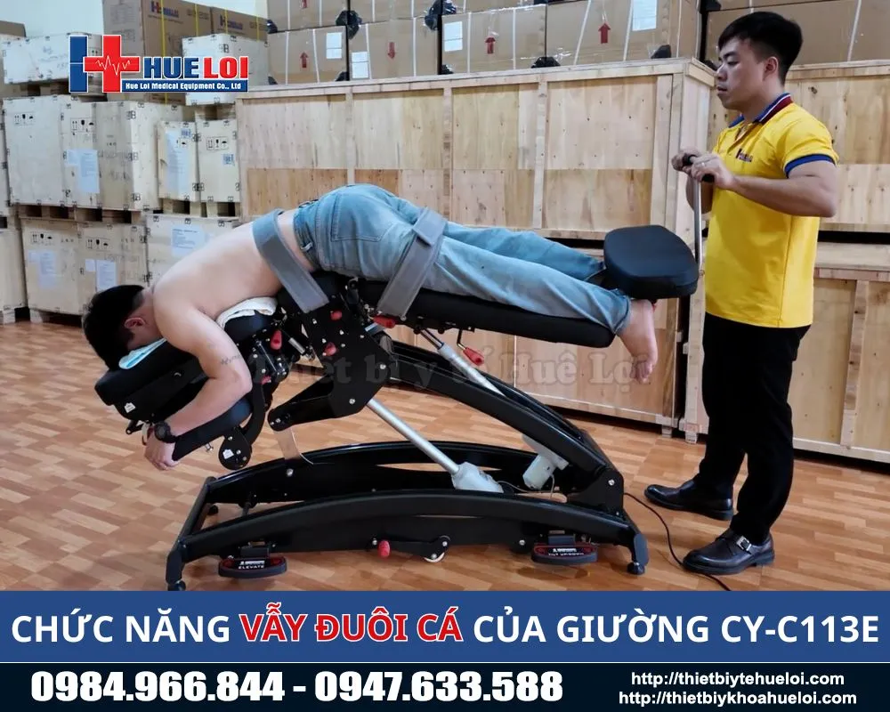 Giường trị liệu cột sống toàn thân cao cấp huê lợi