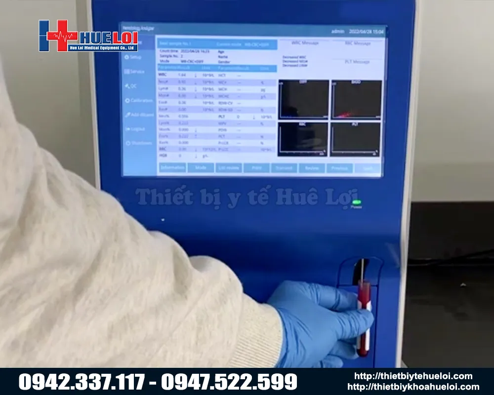 M&aacute;y x&eacute;t nghiệm m&aacute;u th&uacute; y 5 th&agrave;nh phần bha 5000 vet