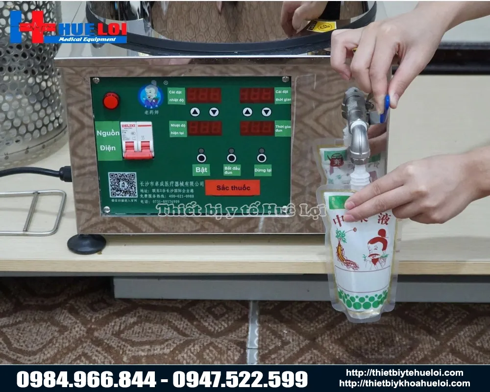 m&aacute;y sắc thuốc mini tự động c&oacute; &aacute;p suất