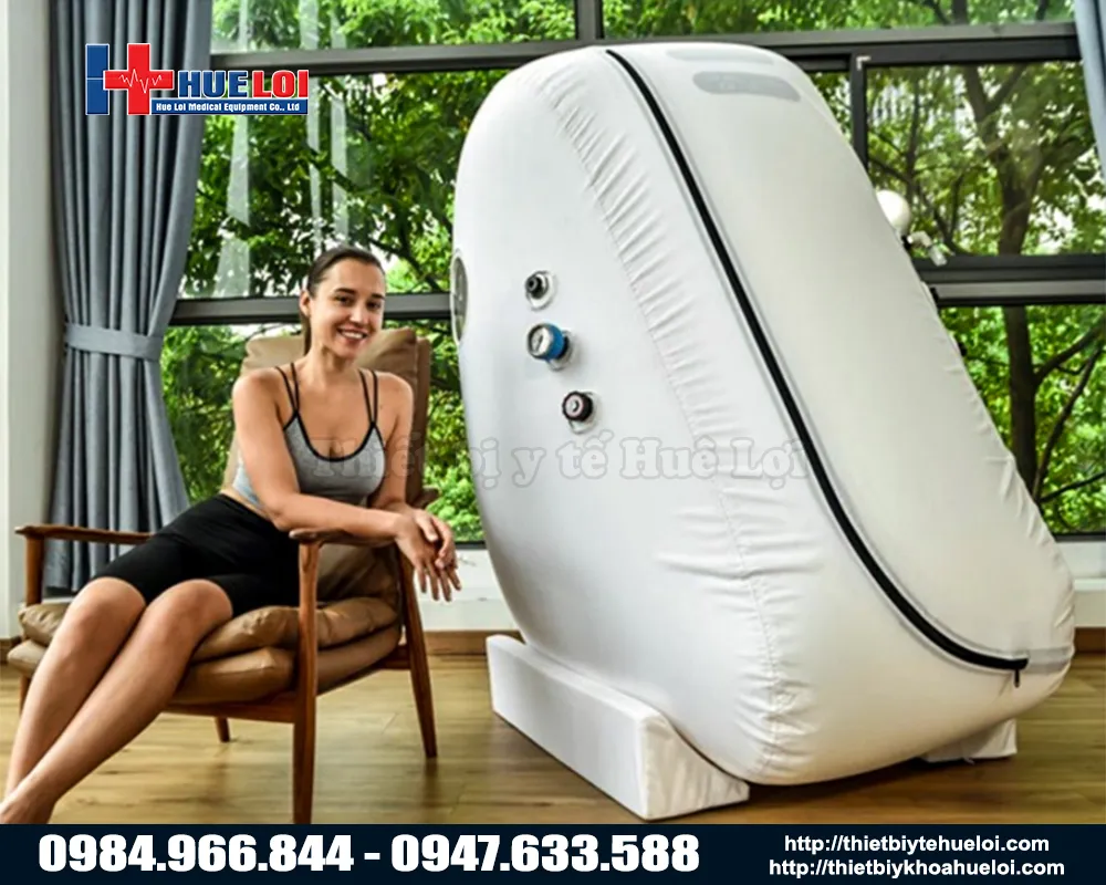 Buồng trị liệu oxy cao áp nhỏ gọn dạng ngồi giá rẻ