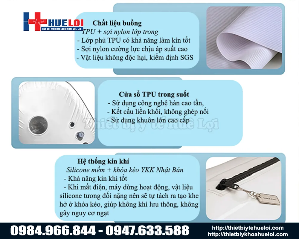 Chất lượng hệ thống buồng oxy tăng áp giá rẻ