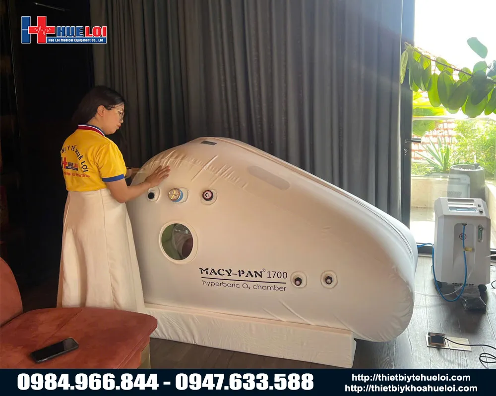Buồng oxy cao &aacute;p mini x&aacute;ch tay ch&iacute;nh h&atilde;ng