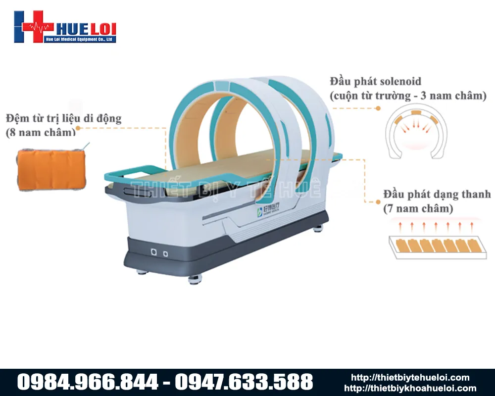 Máy Trị Liệu Điện Từ Trường Toàn Thân Công Suất Lớn PEMF cao cấp
