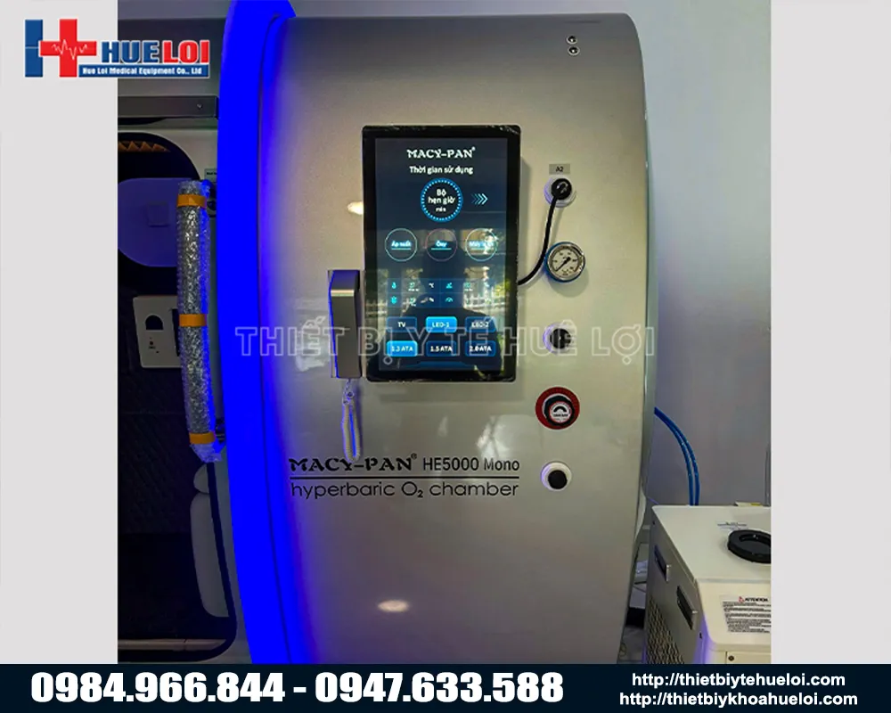 buồng oxy cao áp nội thất cao cấp he5000 mini