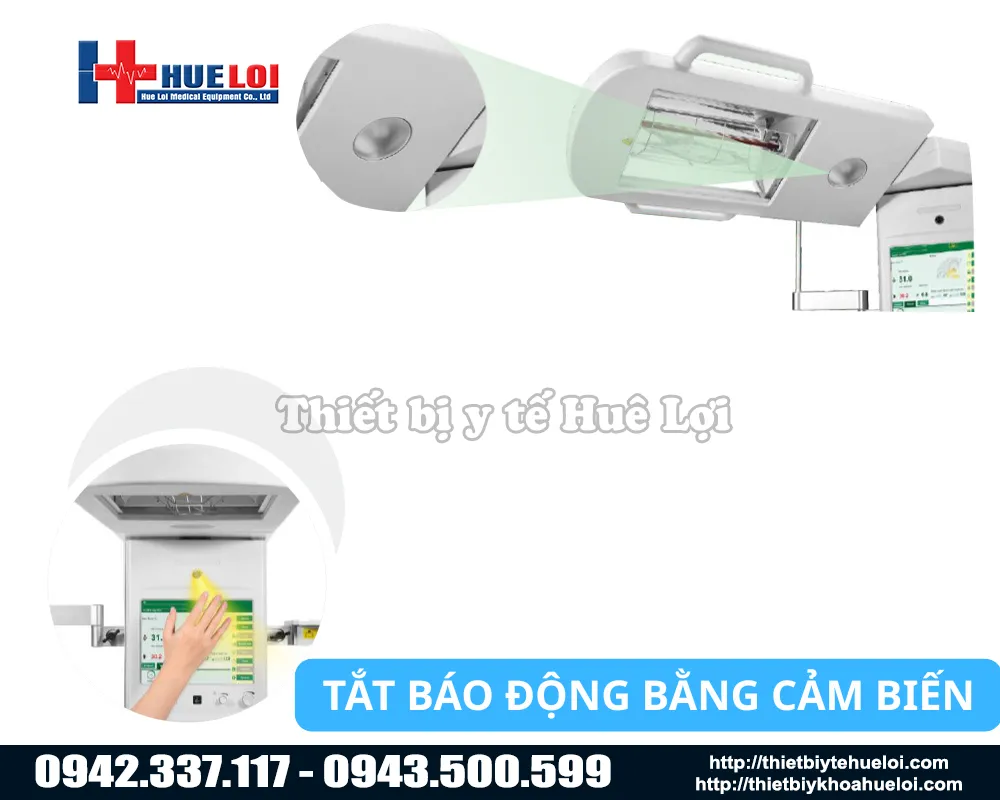 T&iacute;nh năng cảm biến vẫy tay m&aacute;y sưởi ECOSY 830