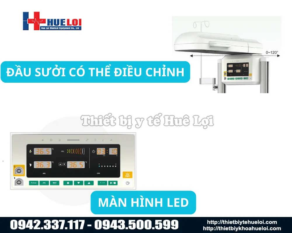 Bảng điều khiển m&aacute;y sưởi ấm sơ sinh ECOSY 530