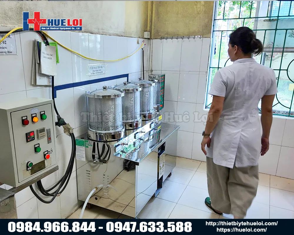 Máy sắc thuốc đông y kèm đóng túi tự động