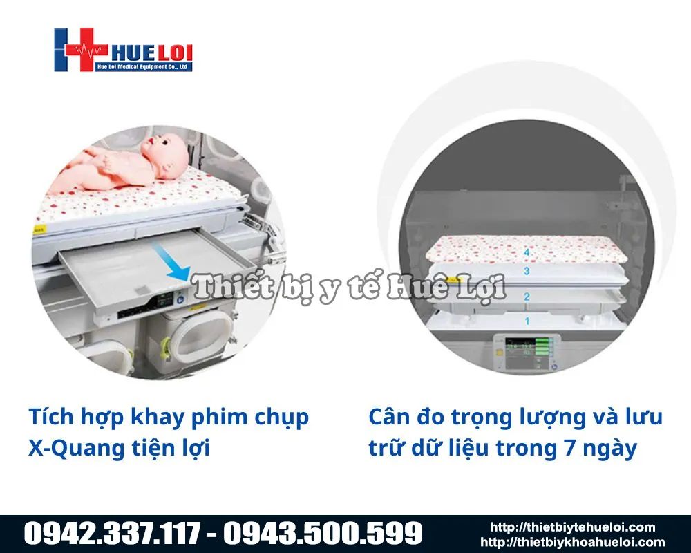 Khay chụp X-quang trên lồng ấp ECOLA 3000
