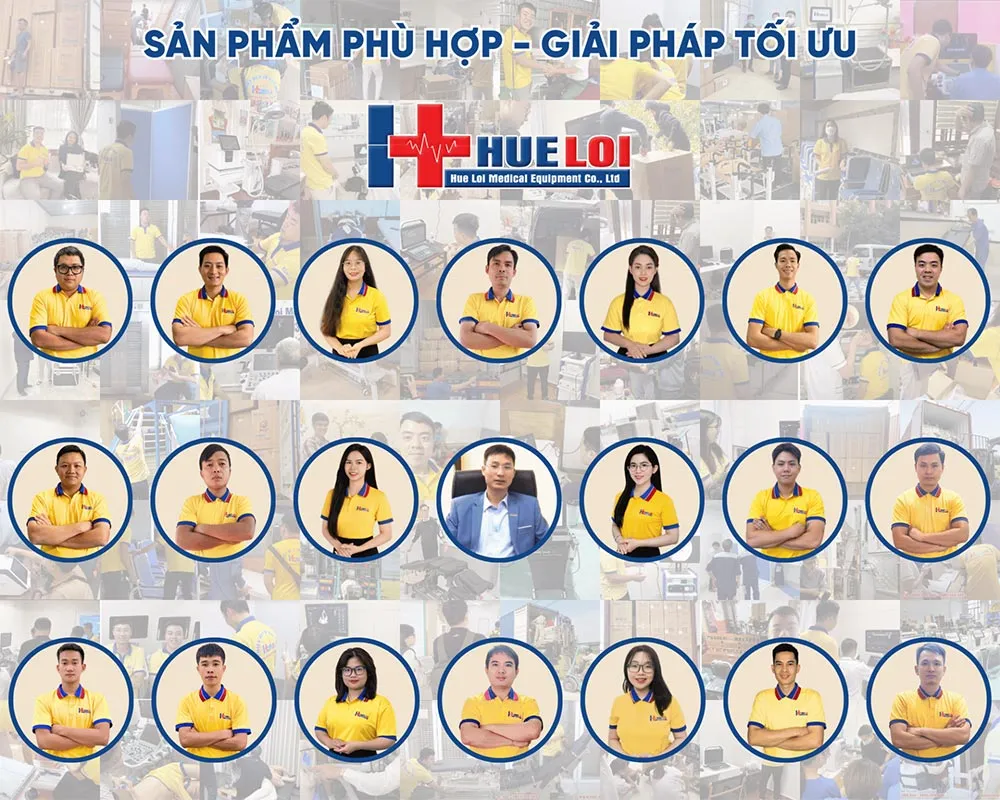 Đội ngũ nh&acirc;n sự v&agrave; tư vấn vi&ecirc;n c&ocirc;ng ty thiết bị y tế hu&ecirc; lợi
