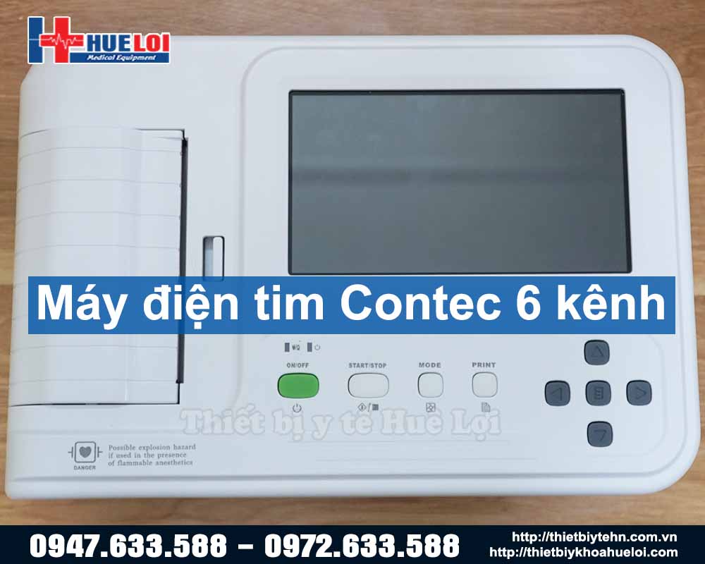 Máy đo điện tim 6 cần Contec-600G