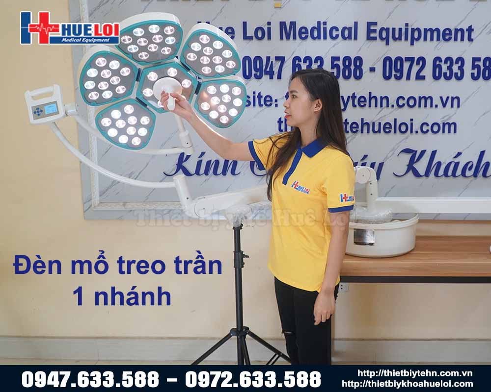 Đèn phẫu thuật treo tường 5 bóng