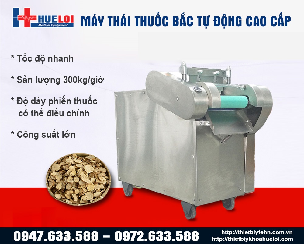 Máy thái lát thuốc bắc cao cấp