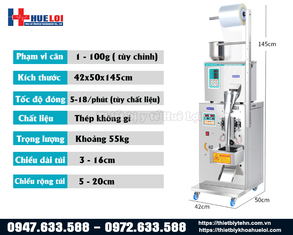 máy đóng túi dạng gói cà phê