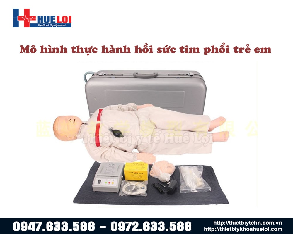 Mô hình thực hành ép tim thổi ngạt trẻ em