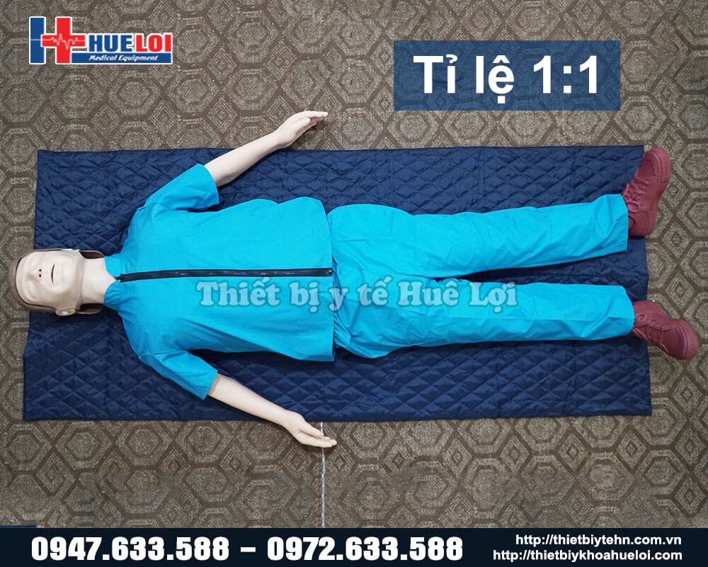 Mô hình thực hành ép tim thổi ngạt toàn người 170cm