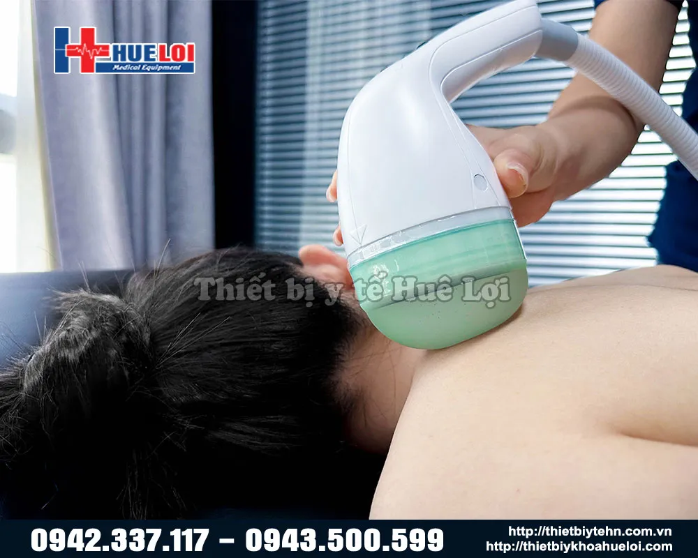 Điều trị vùng cổ bằng máy xung kích hội tụ